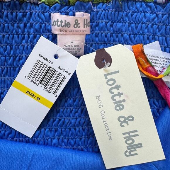 Band of Gypsies Floral Mini Dress Set - Blue and Pink - Picture 7 of 8